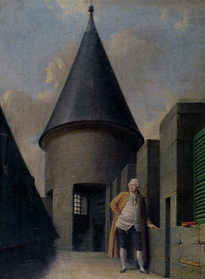 Louis XVI (1754-1793) in Prison at the Temple, late 18th century by Jean Francois Garneray